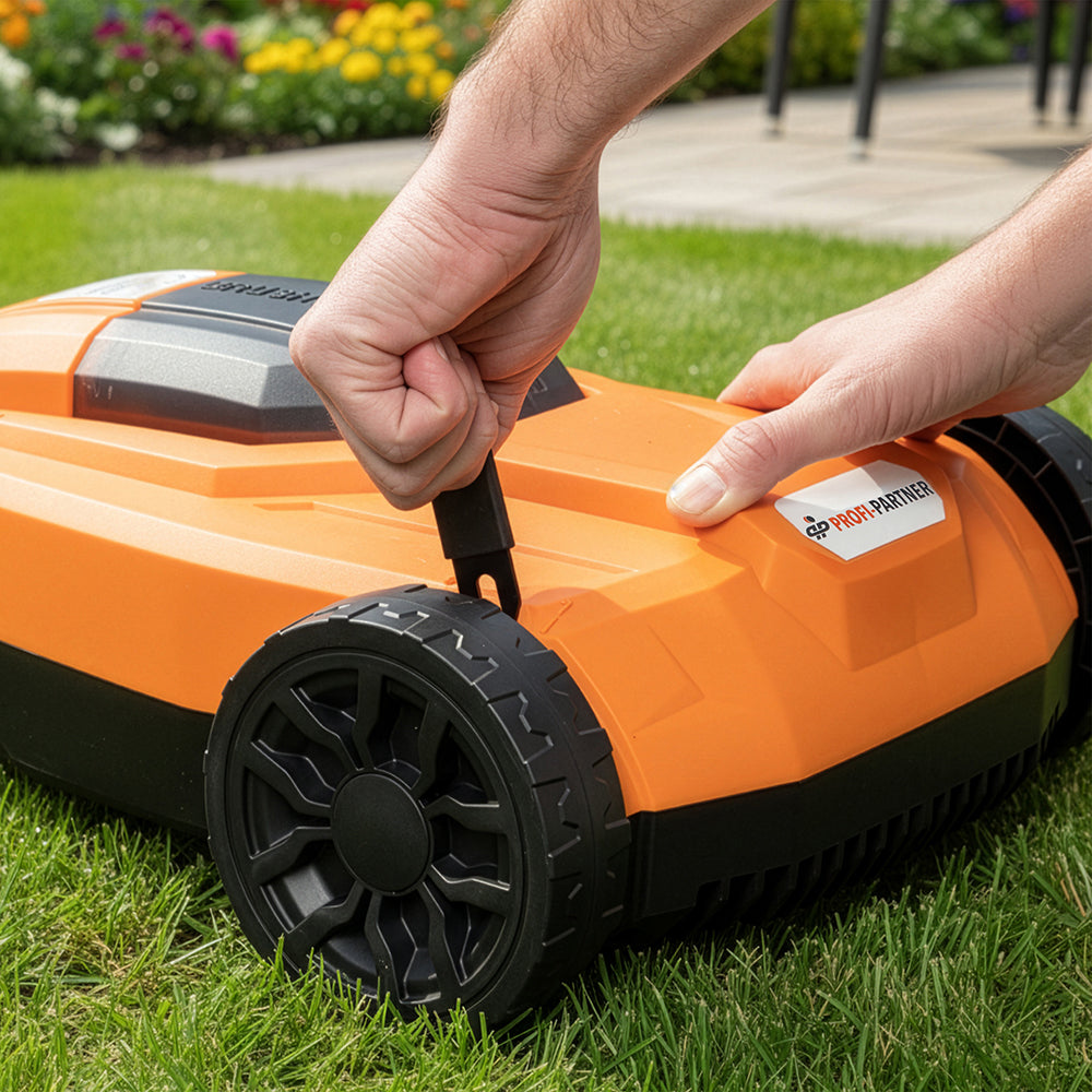 Akku-Einhand-Rasenmäher