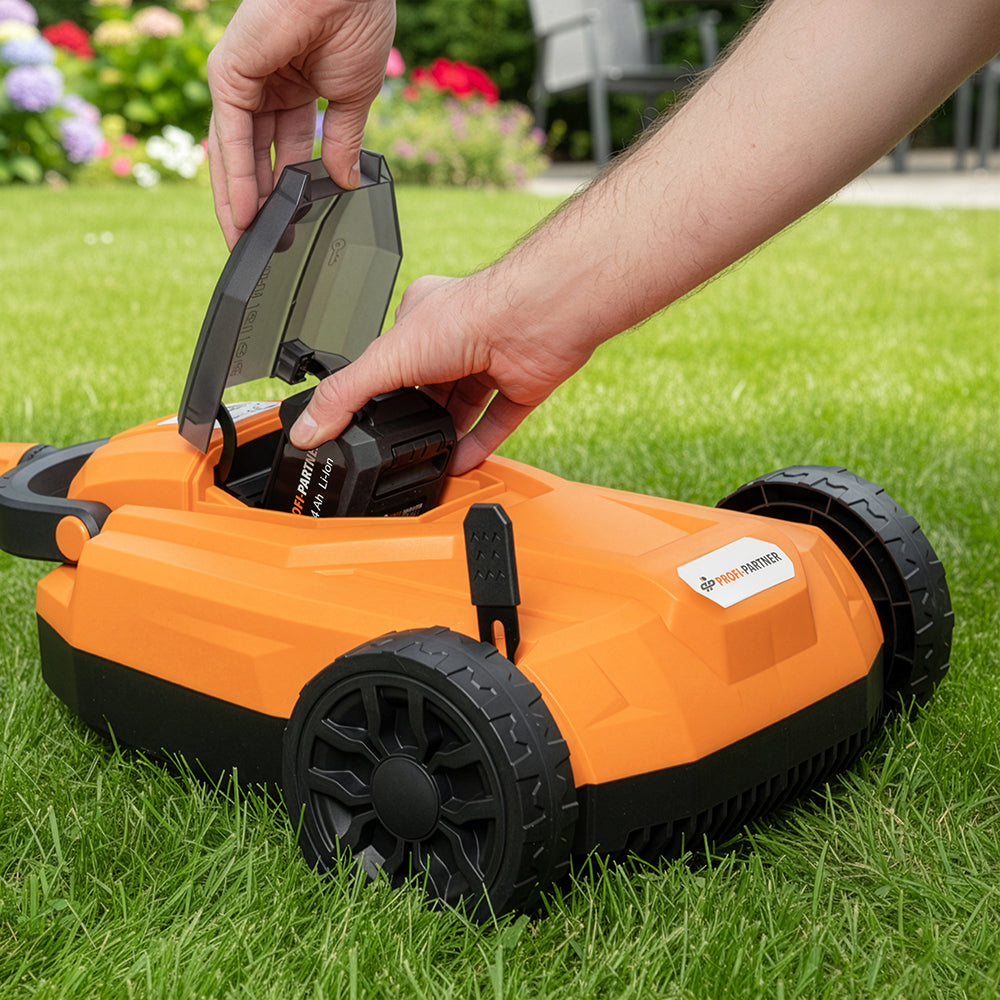 Akku-Einhand-Rasenmäher