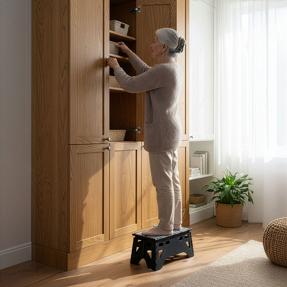 Klappbarer Tritthocker XL