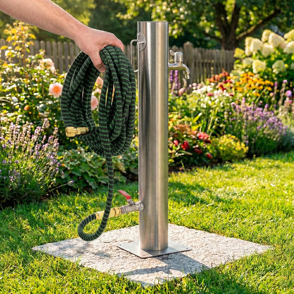 Edelstahl-Wasserzapfsäule