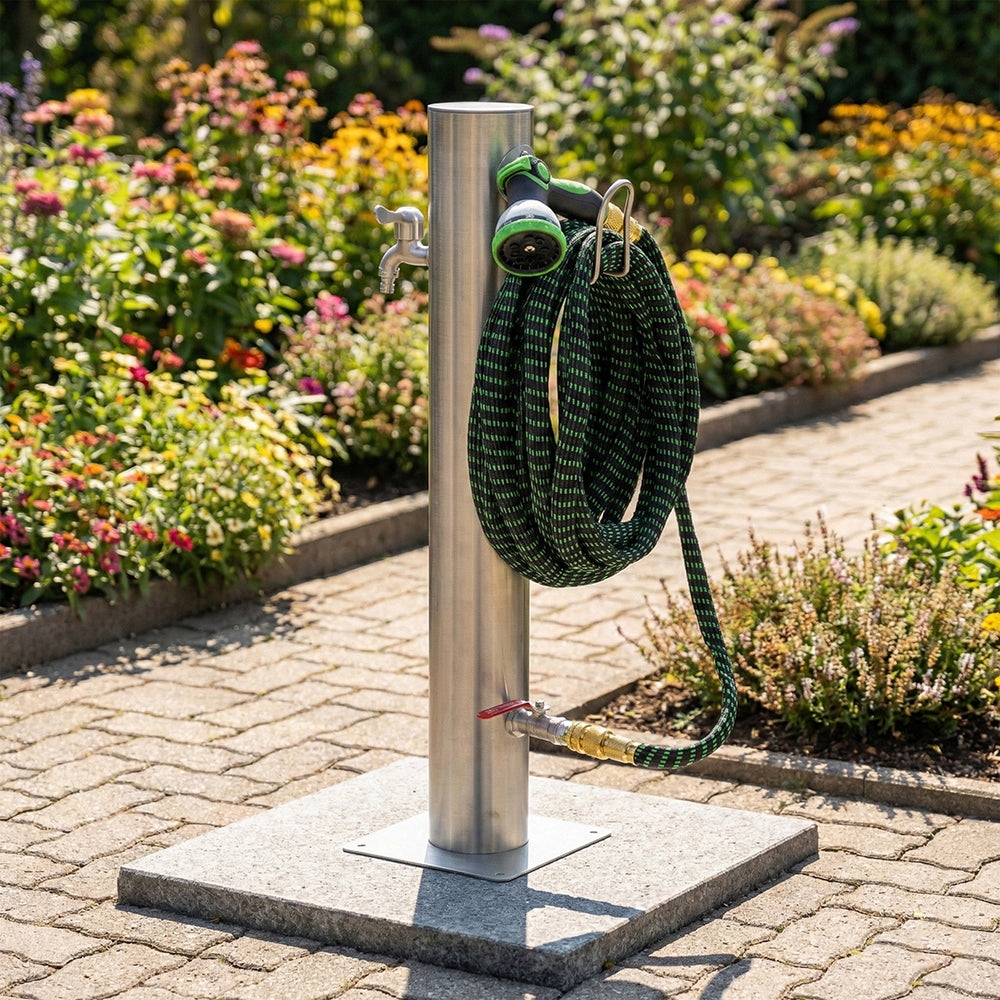 Edelstahl-Wasserzapfsäule