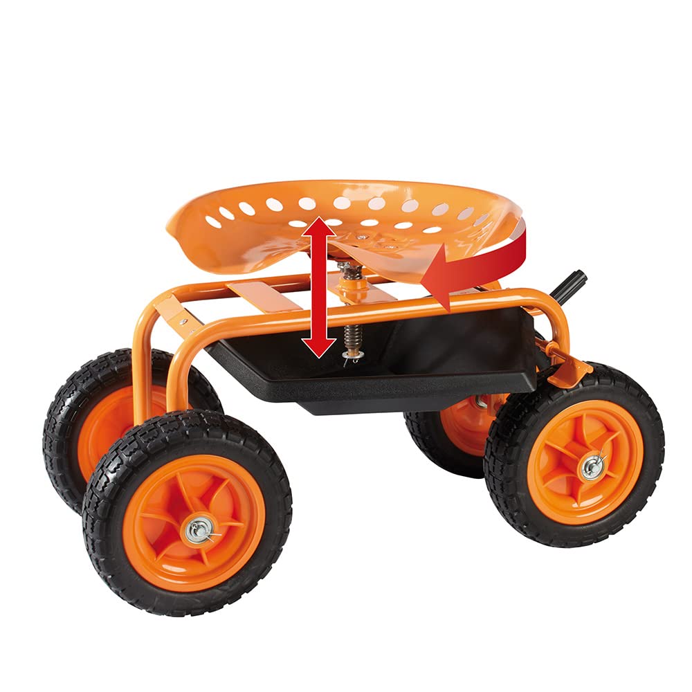 Rollbarer Arbeitssitz mit Bremse