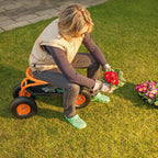 Rollbarer Arbeitssitz mit Bremse